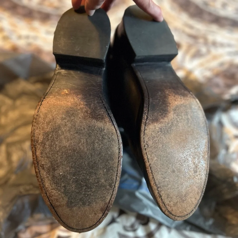 Leather Western Roper Boots